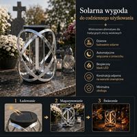 Lanterne solaire pour tombes, tube lumineux LED en verre cylindrique pour Znicz Solarny, programmes d'achat en gros et d'importation pour acheteurs