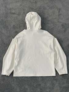 Sweat à capuche surdimensionné pour homme, double couche, en polaire polyester/coton, léger, respirant, anti-plis, écologique et de haute qualité - Product Image 3