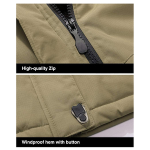 Chaqueta Softshell Personalizada con Logotipo para Hombre, Chaqueta Cortavientos Azul Marino, Impermeable, para Montañismo, con Capucha - Product Image 6