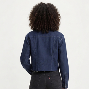 Chemises en jean décontractées d'été pour femmes de haute qualité, coupe courte, boutonnées, manches courtes, délavage vintage - Product Image 2