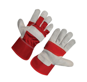 Premium Grade Double Palm Leather <b>Fire</b>-Proof Anti-Slip Safety Gloves EN420 Heavy Duty Labor Protection Industrial Construction - Product Image 6
