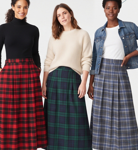 Jupes longues d'hiver pour femmes, 100% coton, longueur cheville, tissu doux et respirant, coupe ajustée, vêtements décontractés à la mode - Product Image 4