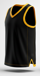 Maillot de basket personnalisé pour homme en mesh respirant à logo frontal, séchage rapide - Product Image 3