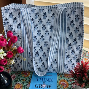 Bolsas de Almacenamiento Acolchadas de Algodón con Estampado a Mano, Estilo Campestre Francés, Hechas a Mano, de Gran Capacidad - Product Image 2