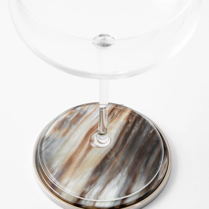 Sous-verres artisanaux en corne de boeuf et de buffle Sous-verres uniques en corne de buffle naturelle pour la protection de la table Accepter la personnalisation - Product Image 3
