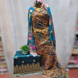 Nouvelle Tissu Jacquard Somalien Grace Maqbal Dirac, 50% Coton 50% Polyester, Motif Abstrait Intricat pour Robe - Product Image 1