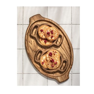 Plateau en bois décoratif pour présentation culinaire, conçu pour favoriser de belles pratiques de service et la sophistication de la maison - Product Image 3