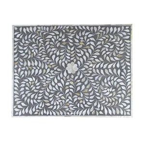 luxury handcrafted home decor Item mother of pearl MOP inlay <b>bedside</b> <b>table</b> for home furniture and decor Vietnam - Product Image 3
