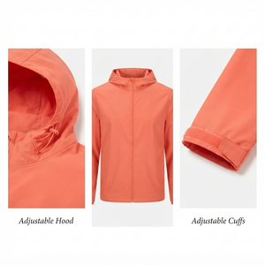 <b>Men's</b> Zipper Windbreaker <b>Jacket</b> Lightweight Waterproof Hooded Outdoor Hiking <b>Running</b> Wear Low Price <b>Men</b> Windbreaker <b>Jacket</b> - Product Image 4