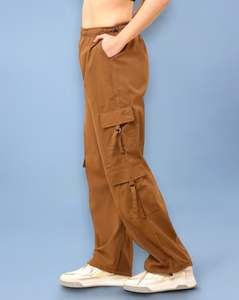 Pantalones Cargo para Mujer, Recién Llegados, con Puños Elásticos y Múltiples Bolsillos, Cintura Alta con Cordón, Estilo Hip Hop - Product Image 2