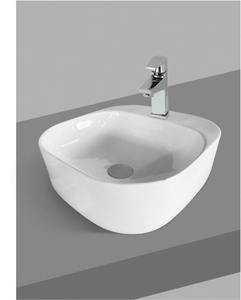Luxury Square Counter Top Bathroom Sink <b>Table</b> <b>Mounted</b> Aqua Ceramic Wash Basin Hand Washing Countertop Sinks Vanities - Product Image 1