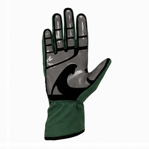 Gants de course à doigts entiers en polyester et coton, revêtement antidérapant en polyuréthane, fermeture auto-agrippante, pour activités de plein air masculines, vert racing - Product Image 3
