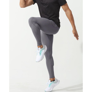 Leggings de sport pour hommes, coupe slim, respirants, taille élastique, longueur intégrale, personnalisables, nouvelle collection, prix bas, haute qualité - Product Image 5