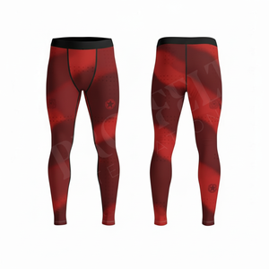 Équipement de fitness personnalisé, leggings de compression pour le yoga, sur mesure, taille haute, pantalon de sport respirant à séchage rapide pour hommes - Product Image 3