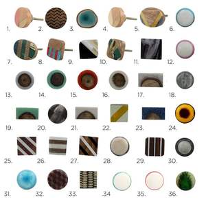 Poignées de porte rustiques faites à la main en marbre, poignées de tiroir de meuble, quincaillerie décorative pour meubles - Product Image 6