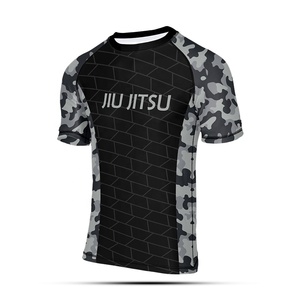 เสื้อรัดกล้ามเนื้อสำหรับยิวยิตสูและ MMA คุณภาพสูงแบบขายส่ง แขนยาวเต็มตัว ผลิตจากผ้าสแปนเด็กซ์/โพลีเอสเตอร์ แห้งเร็ว ระบายอากาศได้ดี สำหรับผู้ชาย - Product Image 5