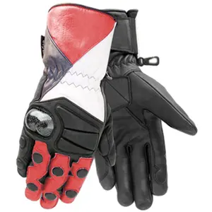Gants de course de moto en cuir Gants de moto Biker Protect Hand Riding Sports Gloves Off Road Rider Motorradhandschuhe