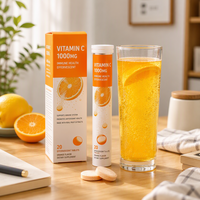 Boîte d'emballage personnalisée pour comprimés effervescents, thé, café, poudre de boisson, carton pliable imprimé avec logo pour sachet de complément alimentaire