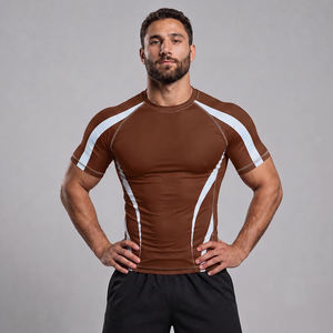 Vêtements de protection solaire pour hommes, rashguard MMA personnalisé de haute qualité en gros, vêtements de compression pour hommes, chemises MMA personnalisées - Product Image 5