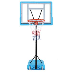 Canestro da Basket Regolabile 115-135cm con Pannello Trasparente in PVC per Giochi a Bordo Piscina - Attrezzatura da Campo XH - Product Image 2