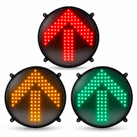 Feu de signalisation LED vert unique de 300 mm avec lentille