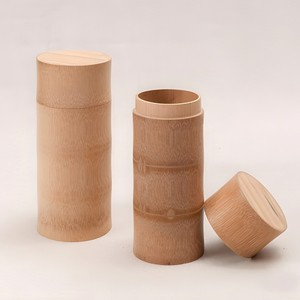 Eco-friendly handmade <b>bamboo</b> tube box set small organizers storage tubes for tea spice <b>container</b> - Product Image 2