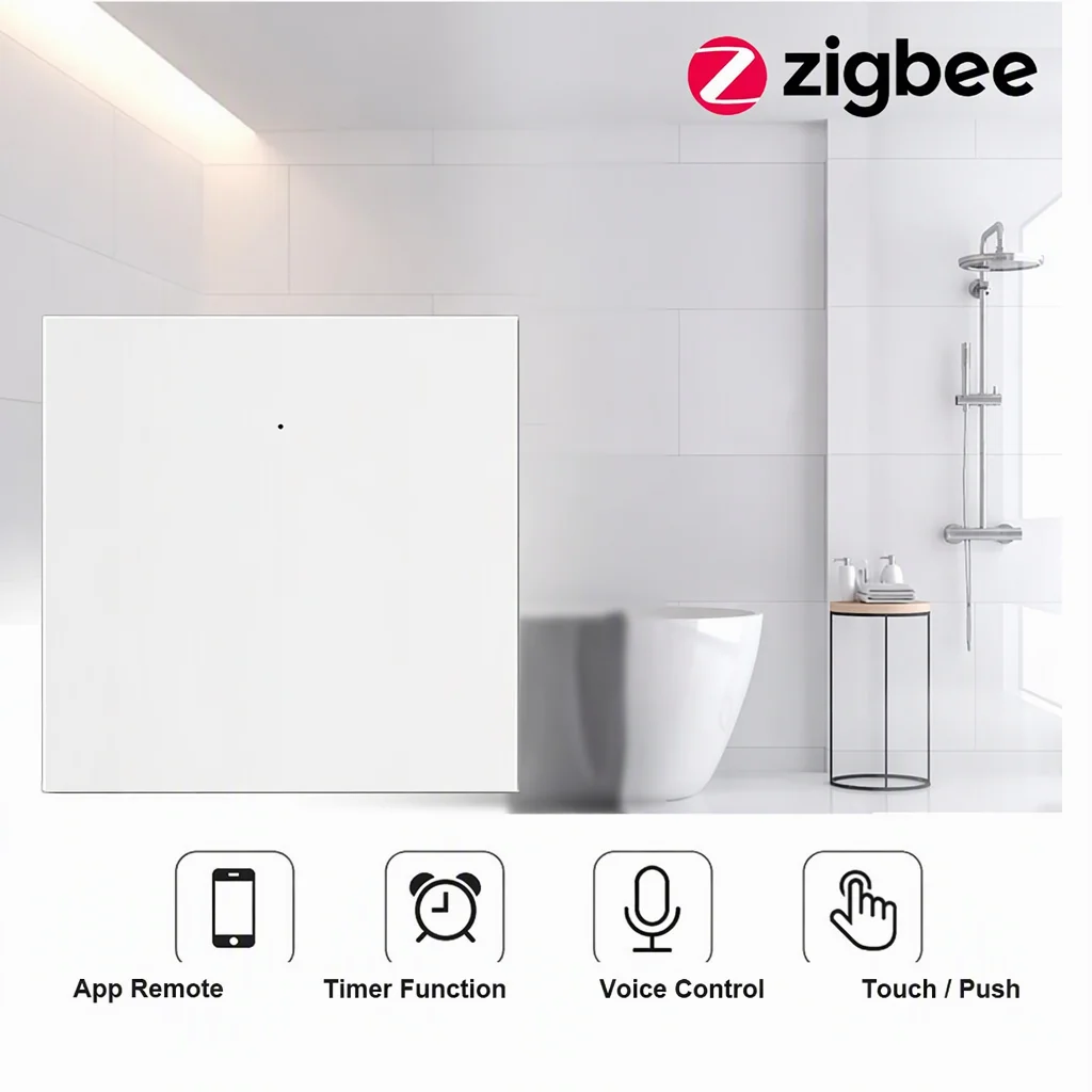 ZigBee Smart Water Heater Switch Tuya Voice Control Wall Switch 20A 4000W 40A 8000W EU UK Standard for Alexa Google Home · image 2