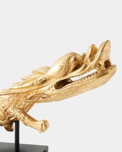 Sculpture de dragon faite à la main, figurine animale sculptée, design traditionnel, décoration de table pour salon - Product Image 3