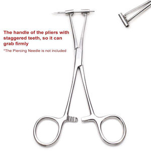 Pinzas para Toallas Peers-Bertram de 14.5cm, Pinza Quirúrgica Manual de Acero Inoxidable con Puntas Serradas y Ranuras, Instrumento Quirúrgico de Alta Calidad - Product Image 3