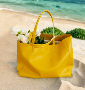 Sac fourre-tout en cuir véritable grande capacité pour femme, sac à main à bandoulière en cuir véritable, sac de travail, sac de shopping avec logo personnalisé - Product Image 3