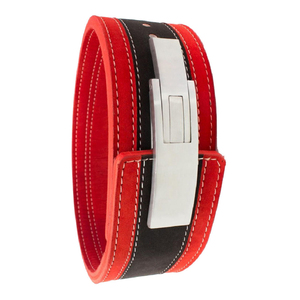 Cinturón de Levantamiento de Pesas Unisex Ajustable Antideslizante de Cuero Vacuno al por Mayor para Entrenamiento de Gimnasio y Fisicoculturismo con Cierre de Palanca - Product Image 2