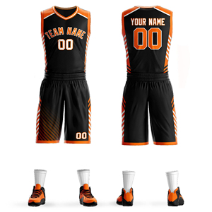 Maillots et shorts de basket-ball personnalisés, sublimation, vêtements de sport, prix usine, fournisseur OEM - Product Image 2