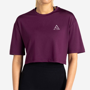 Top Corto de Mujer de Alta Calidad, Ligero, en Oferta, Diseño Holgado, Camiseta Deportiva - Product Image 4