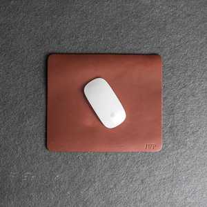 Handmade Real Leather <b>Mouse</b> Pad Anti Slip Suede Base Desk Mat Personalized Executive Writing Pad for Computer LMP-0042 - Product Image 6