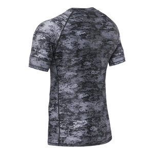 High Performance Mens Rash Guard Half Sleeve Breathable Compression <b>Athletic</b> Shirt Manufacturer Supply - Product Image 3