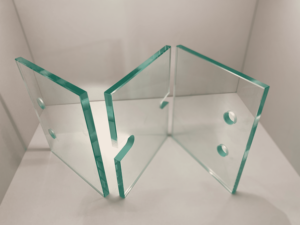 Cloisons intérieures et portes de douche en verre trempé poli de haute qualité, style industriel moderne, pour bâtiments commerciaux, sur mesure - Product Image 5