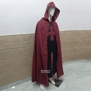 Túnica de Algodón Hecha a Mano con Cruz Templaria Medieval, Disfraz de Cruzado Renacentista, Reenactamiento Histórico, Halloween, etc. - Product Image 2