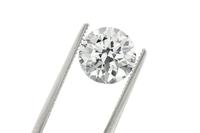 Diamant de laboratoire de 2 carats, forme ronde, clarté VS, couleur GH, non certifié, diamant non serti pour la fabrication de bijoux, provenant du fabricant.