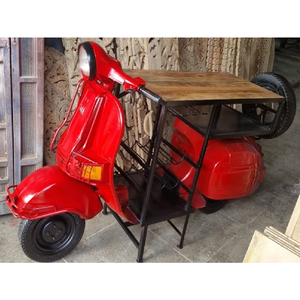 Reproduction Scooter <b>Bar</b> Counter Vintage Old Scooter Wood <b>Bar</b> <b>Table</b> Bulk Wholesale Export Quality Manufacturer Supplier - Product Image 4