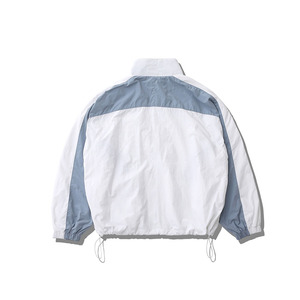 Chaqueta Cortavientos de Nailon con Bloques de Color Unisex Personalizada OEM |   Ropa Deportiva Oversize de Estilo Urbano - Product Image 5