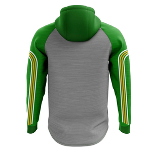 Sudadera con capucha personalizada para adultos unisex de fútbol gaélico LGFA con media cremallera, logo personalizado, transpirable, estampado por sublimación - Product Image 3