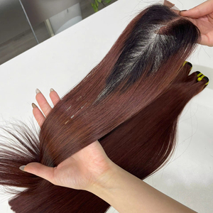 Cabello Humano Vietnamita Liso Color Marrón Ombre de Alta Calidad, Súper Doble Trama, Precio al por Mayor - Product Image 1