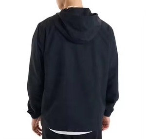 Men's Windproof Hooded Racer <b>Jacket</b> Color Blocked <b>Zipper</b> Closure Casual Autumn Wear 100 Polyester Regular Fleece Lining Fit - Product Image 5