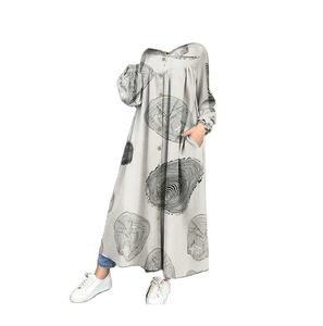 Abaya – Robe musulmane à manches longues, imprimé, grande balançoire, Kaftan, Hijab, robes amples, vêtements islamiques, 2023 - Product Image 1