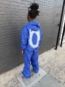 Ensemble de survêtement en nylon de haute qualité, coupe ample, 2 pièces, logo imprimé personnalisé, vêtements décontractés, survêtement léger pour hommes - Product Image 6