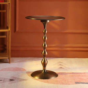 Mesa Auxiliar Plegable Portátil con Detalles Metálicos Unicorn Handicrafts, Mesa Lateral Moderna y Elegante para Sala de Estar, Sofá, Dormitorio, Cabecera de Cama - Product Image 5