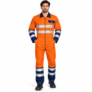 Combinaisons de sécurité personnalisées, vêtements ignifuges, vêtements de travail, combinaisons de sécurité résistantes aux flammes pour mécaniciens avec réflecteur - Product Image 2