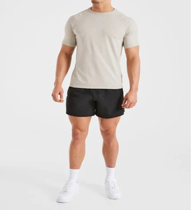 Camiseta de Manga Corta con Cuello Redondo para Hombre, Logotipo Personalizado, Venta al Por Mayor, Calidad Superior, Corte Regular, Color Sólido, Jersey de Algodón, Transpirable, Ropa Casual - Product Image 1