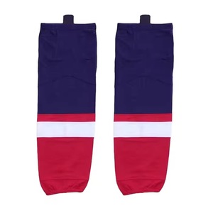 <b>Knee</b> <b>High</b> Basketball <b>Socks</b> Striped Navy Red White Breathable Knitted for Adults - Product Image 1