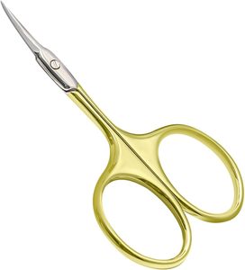 Tijeras para Cutículas de Primera Calidad, Multiusos, de Acero Inoxidable con Hojas Curvas - Tijeras de Manicura para Uñas, Cejas y Pestañas - Product Image 2